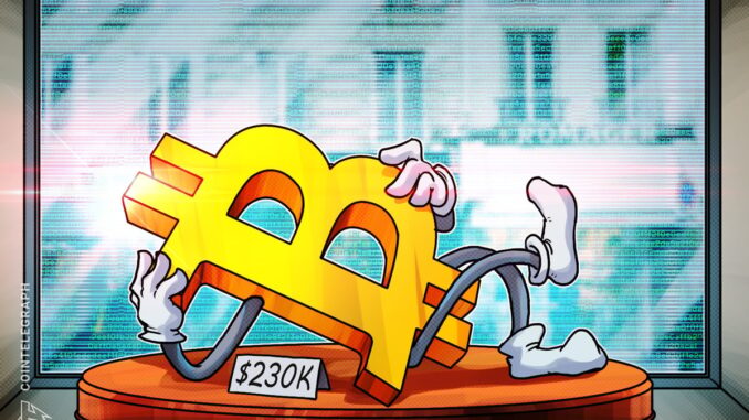 Bitcoin’s 'fair value' could be as high as $230K, Bitwise Bitcoin’s 'fair value' could be as high as $230K, Bitwise analysts forecast